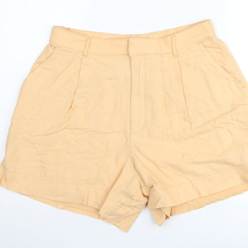 Abercrombie & Fitch Women's Beige Chino Shorts, Size L