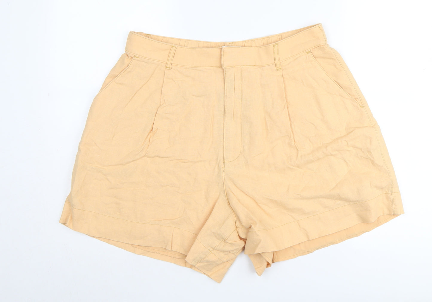 Abercrombie & Fitch Women's Beige Chino Shorts, Size L