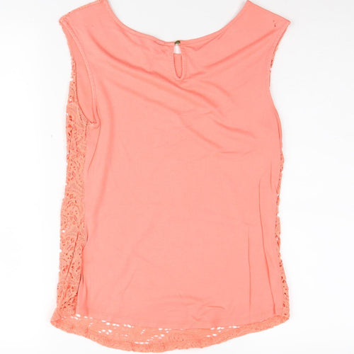 Banana Republic Women's Pink Lace Blouse Size S