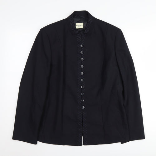 Viyella Women's Black Long Sleeve Blazer Size 14