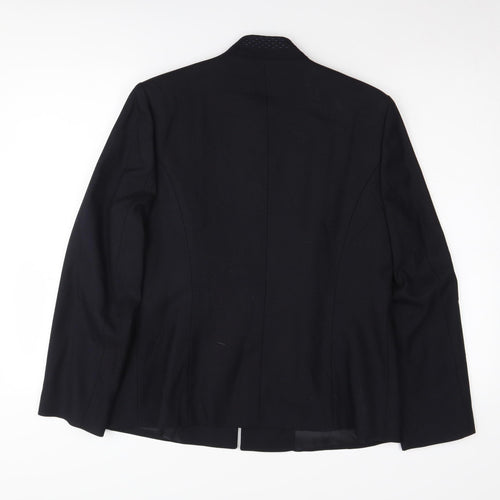 Viyella Women's Black Long Sleeve Blazer Size 14