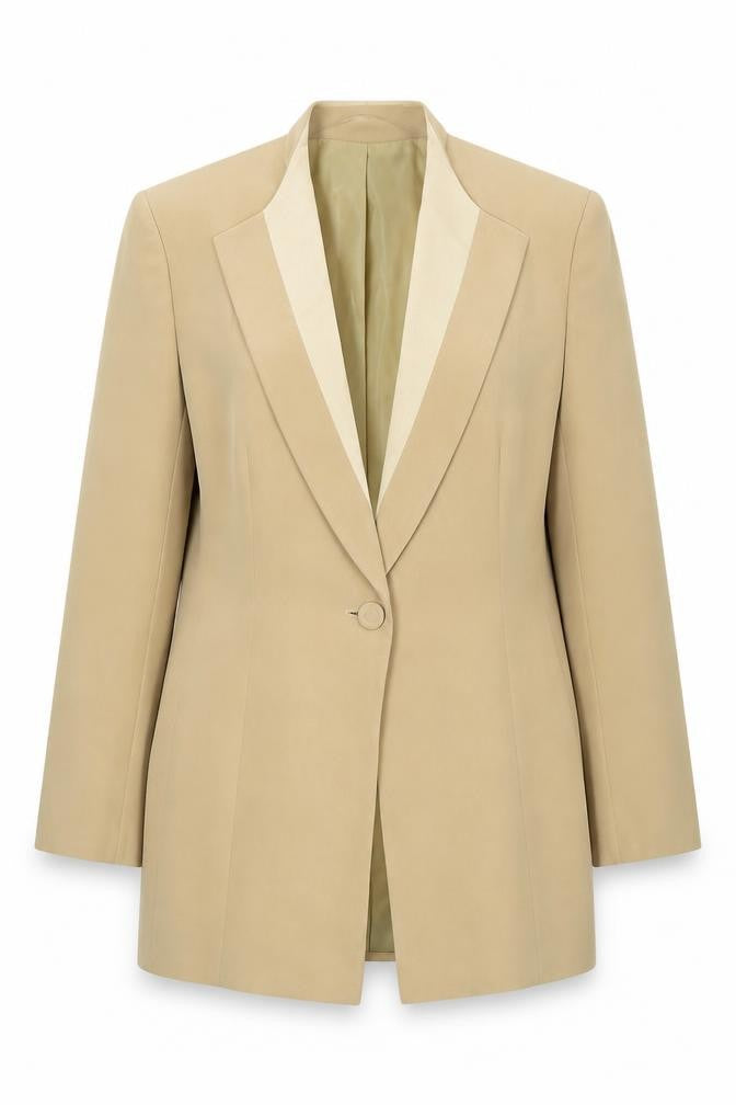 Jacques Vert Beige Women's Beige Blazer Size 10