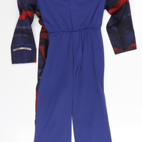 Marvel Boys Captain America Costume Outfit Blue 3-4 Years