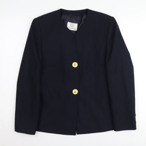 Viyella Women's Black Suit Jacket, Size 8, Elegant Formal Wear