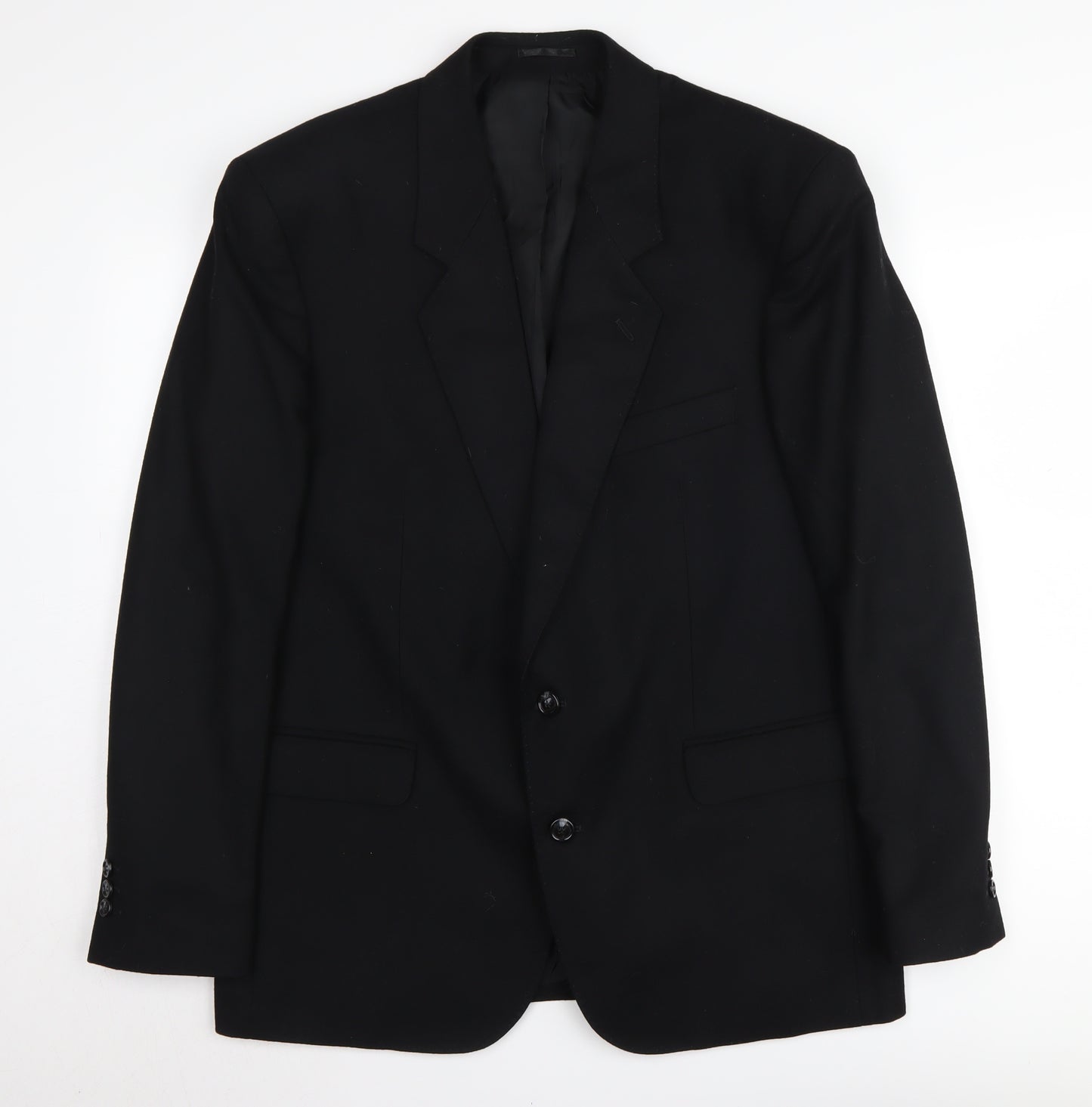 Moss Bros Men's Black Blazer Regular Fit 42R