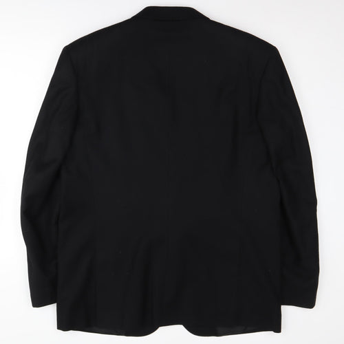 Moss Bros Men's Black Blazer Regular Fit 42R