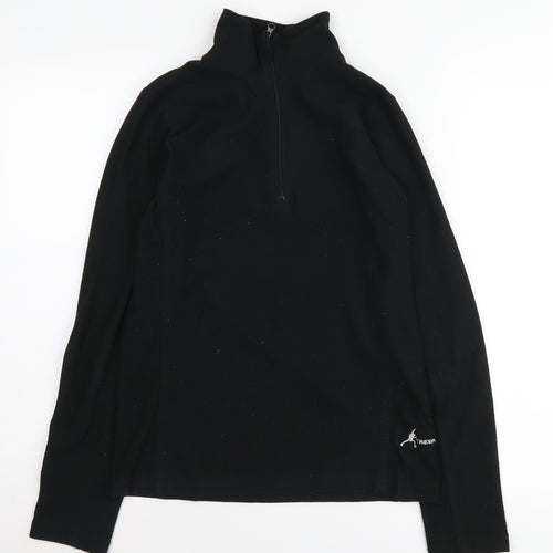 Trespass Unisex Black XS Henley Sweatshirt