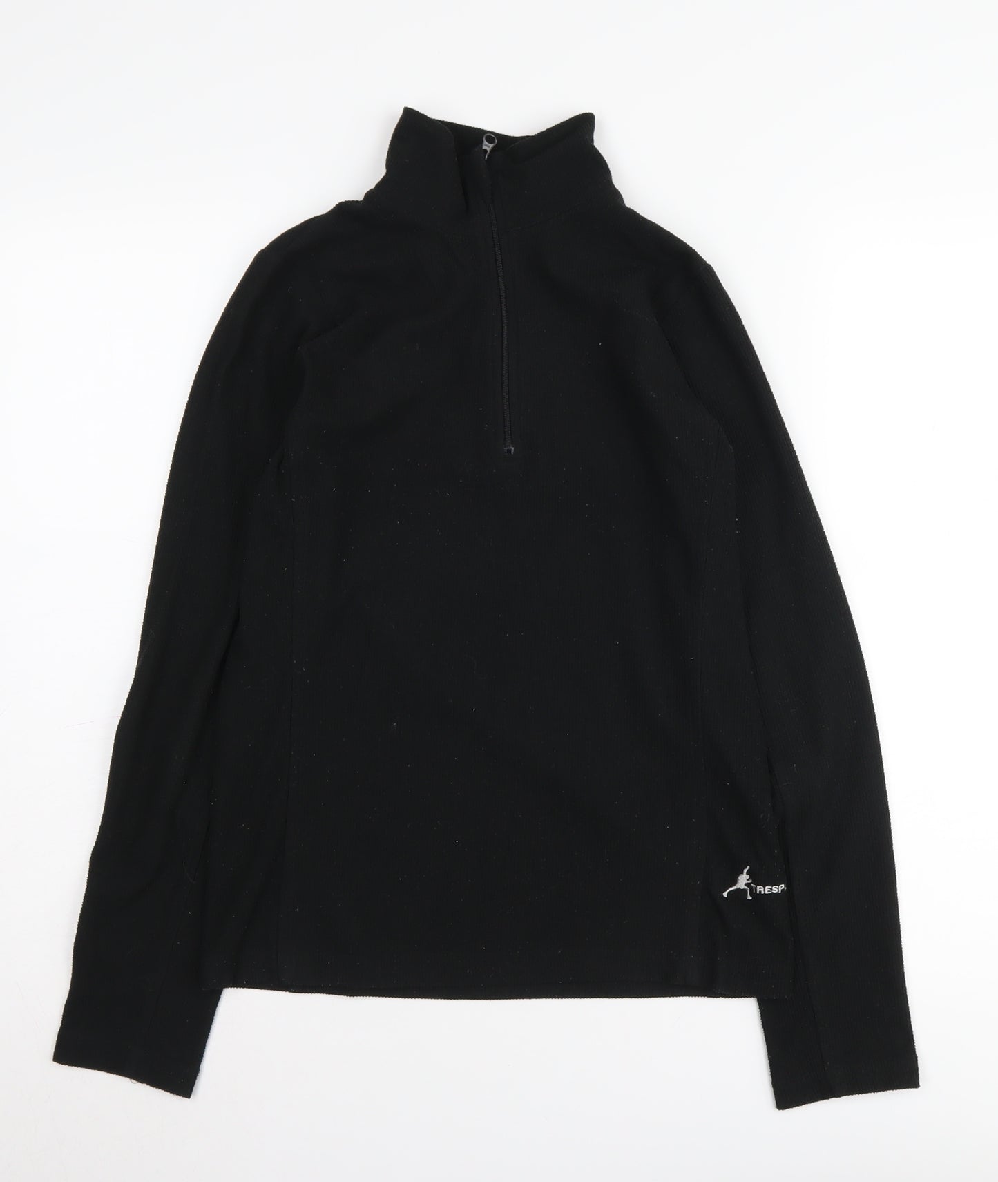 Trespass Unisex Black XS Henley Sweatshirt