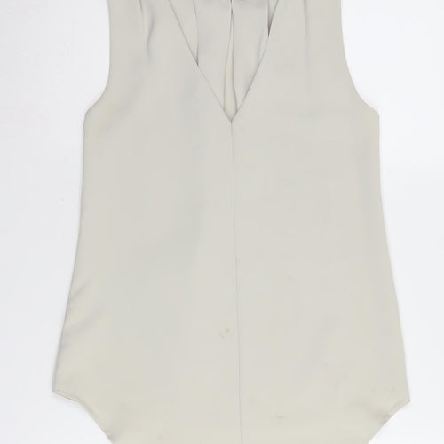 Calvin Klein Women Beige Sleeveless Blouse XS
