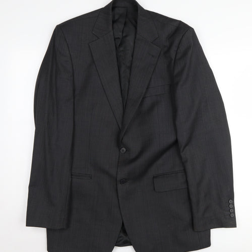 Jeff Banks Men's Black Wool Blazer, 40L