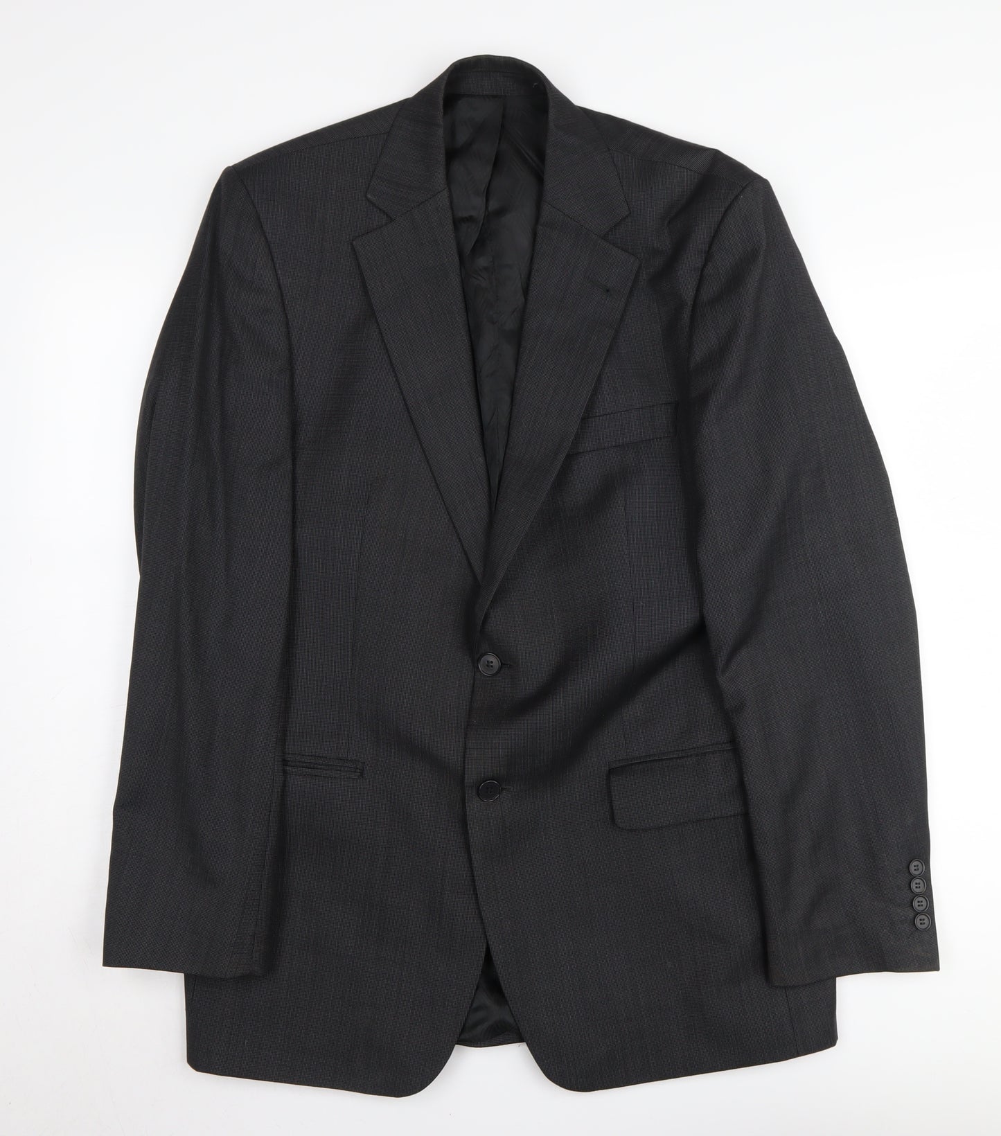 Jeff Banks Men's Black Wool Blazer, 40L