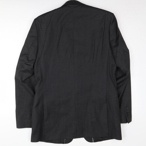 Jeff Banks Men's Black Wool Blazer, 40L