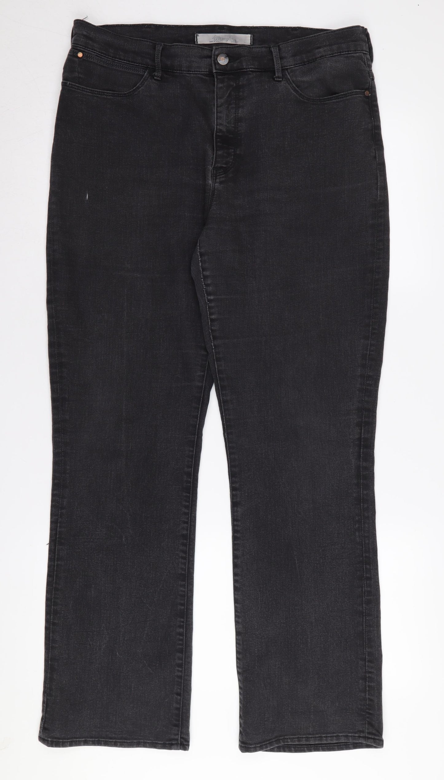 Wrangler Women's Black Straight Leg Jeans Size L