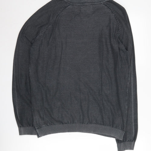 Jack & Jones Men's Grey Pullover Jumper, Size L