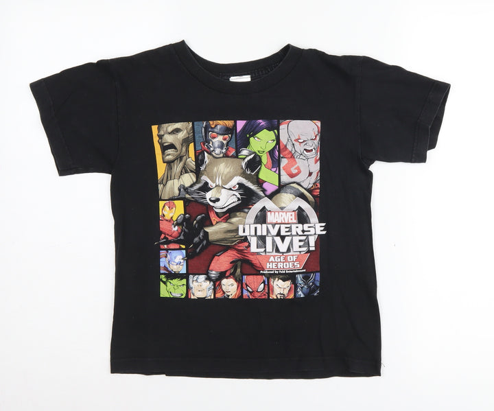 ALSTYLE Boys Black Marvel Universe T-Shirt M