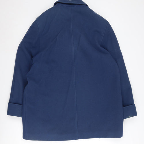 Eastex Women's Blue Wool Overcoat Size 16 Formal Classic