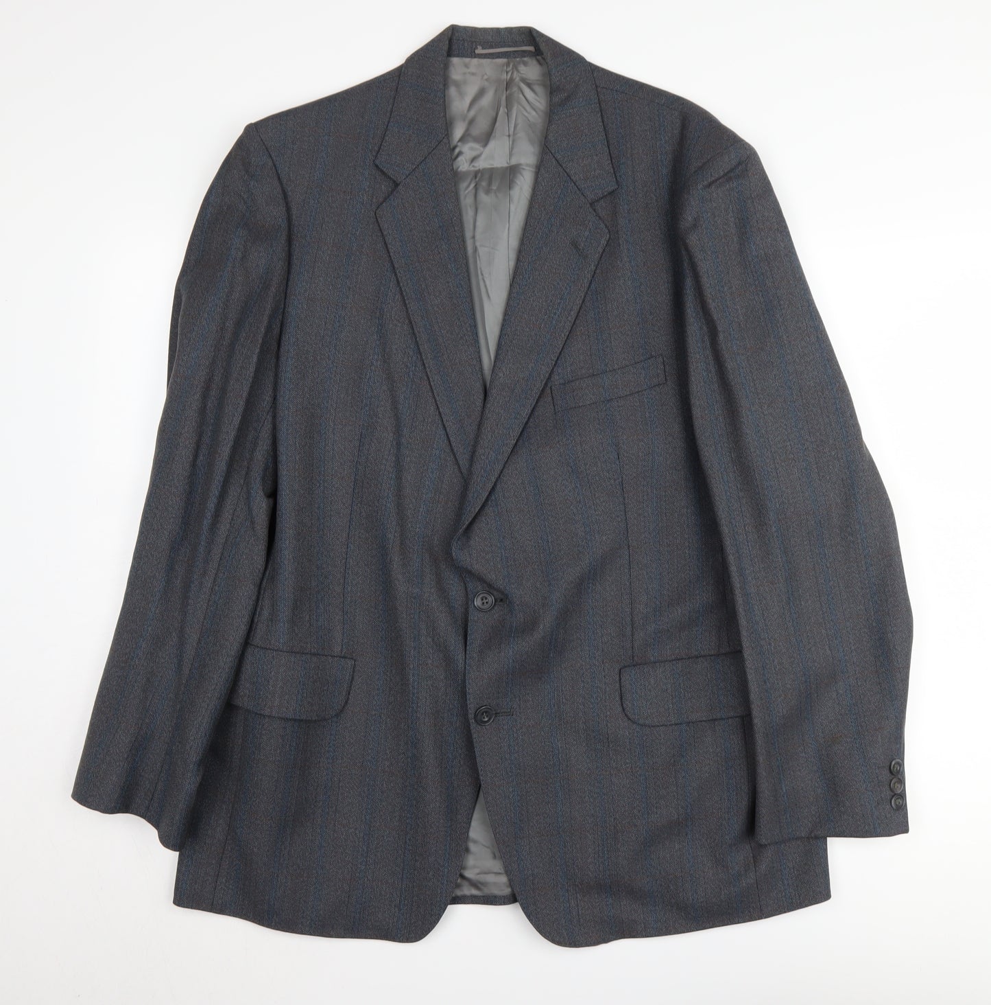 Magee Men's Grey Wool Blazer, Size 44R, Formal Wear