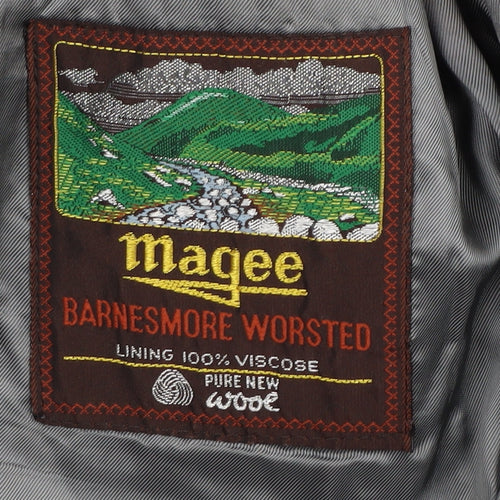 Magee Men's Grey Wool Blazer, Size 44R, Formal Wear