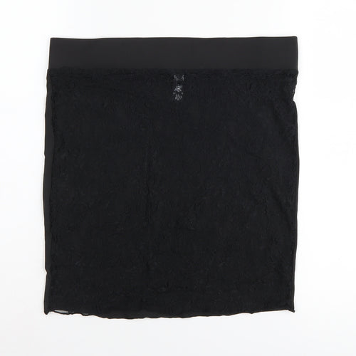 Ann Summers Women's Black Lace Pencil Skirt, Medium