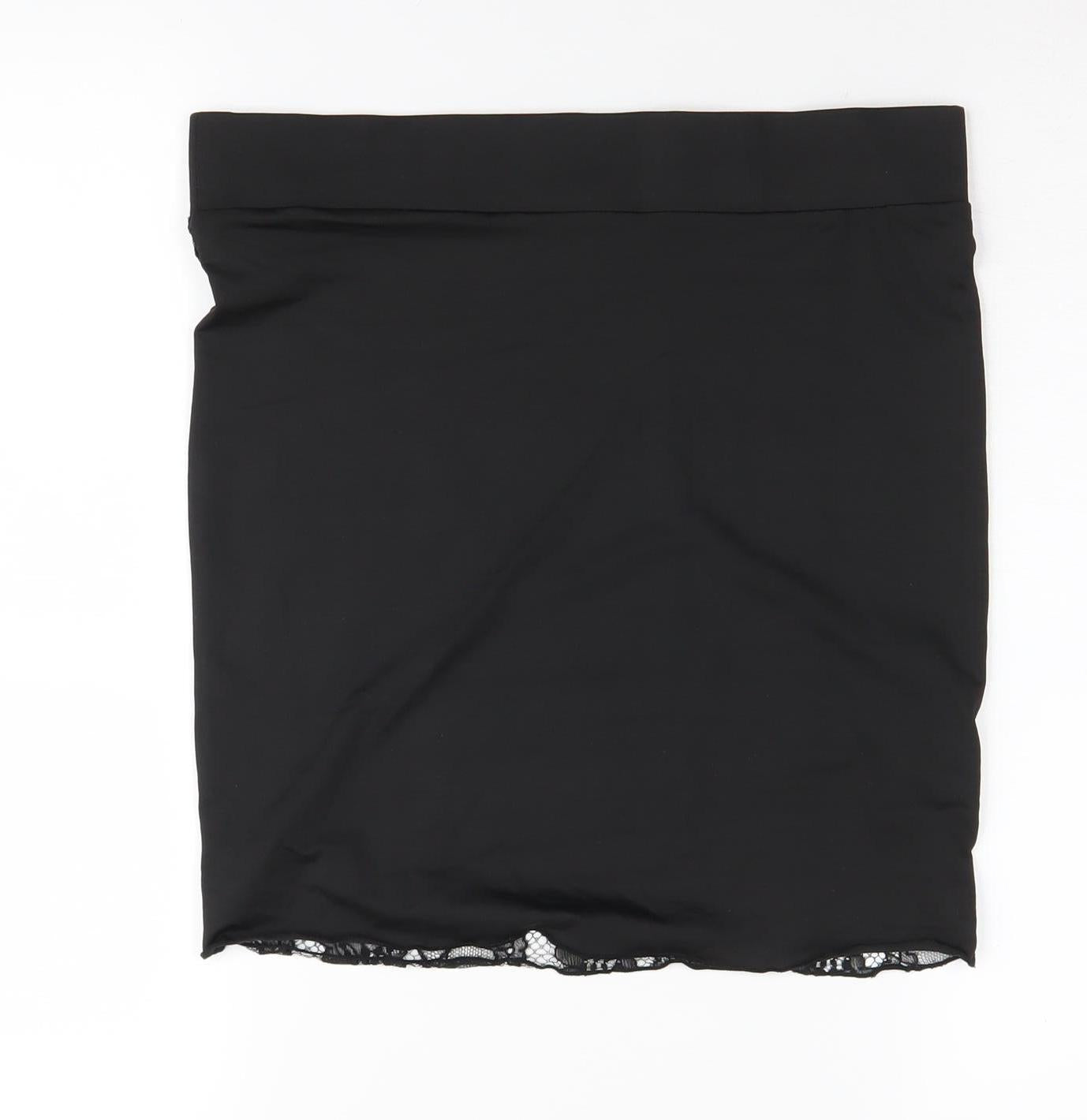 Ann Summers Women's Black Lace Pencil Skirt, Medium