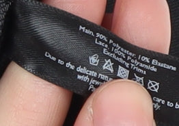 Ann Summers Women's Black Lace Pencil Skirt, Medium