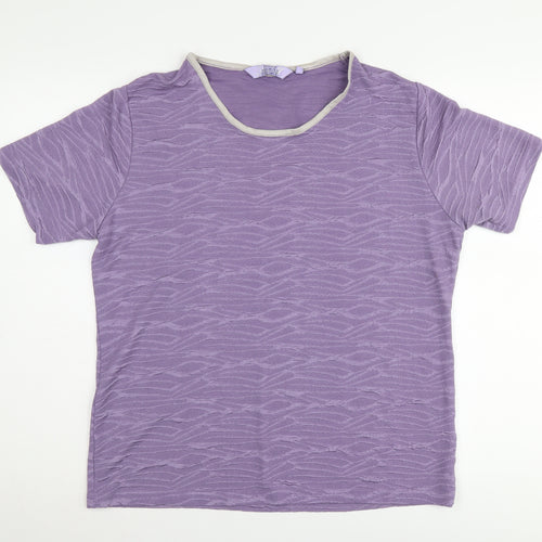 Honor Milburn Women's Purple Short Sleeve T-Shirt M