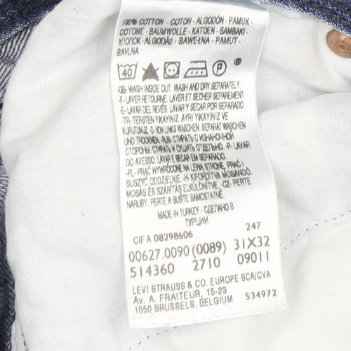Levi's Men's Blue Straight Jeans 31 Regular Fit