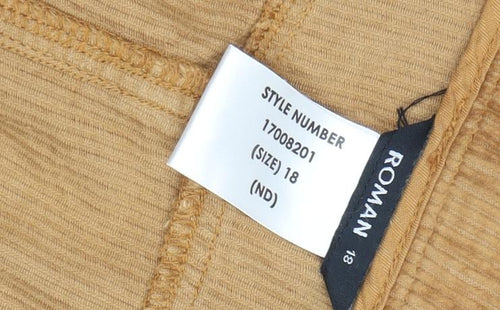 Roman Women's Brown Corduroy Mini Skirt Size 18 Casual