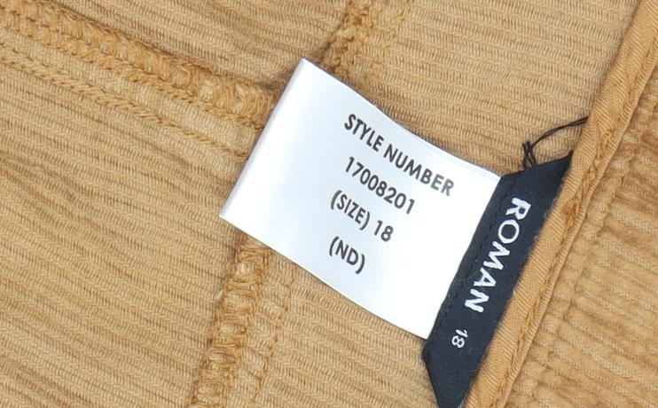 Roman Women's Brown Corduroy Mini Skirt Size 18 Casual