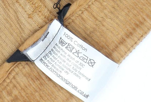 Roman Women's Brown Corduroy Mini Skirt Size 18 Casual