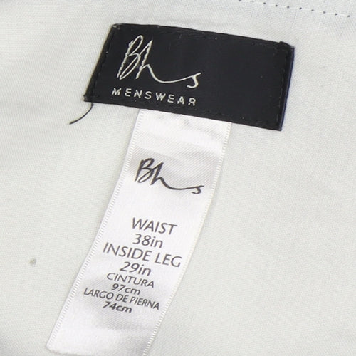 BHS Men's Blue Corduroy Trousers Size 38