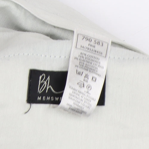 BHS Men's Blue Corduroy Trousers Size 38