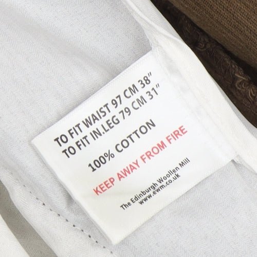James Pringle Men's Brown Corduroy Trousers 38W 31L