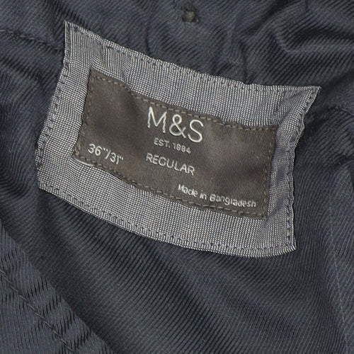 Marks and Spencer Men's Blue Corduroy Chino Trousers XL