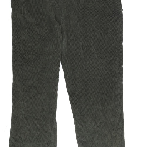 Greenwoods Men's Green Corduroy Trousers