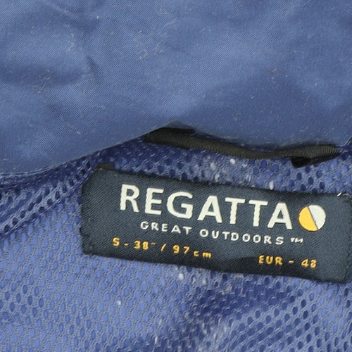 Regatta Men's Blue Waterproof Hooded Jacket, Size S