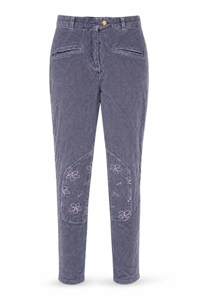 Joules Women's Blue Floral Jogger Trousers - Size 8