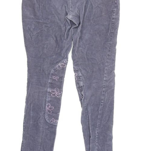 Joules Women's Blue Floral Jogger Trousers - Size 8
