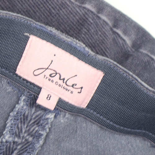 Joules Women's Blue Floral Jogger Trousers - Size 8