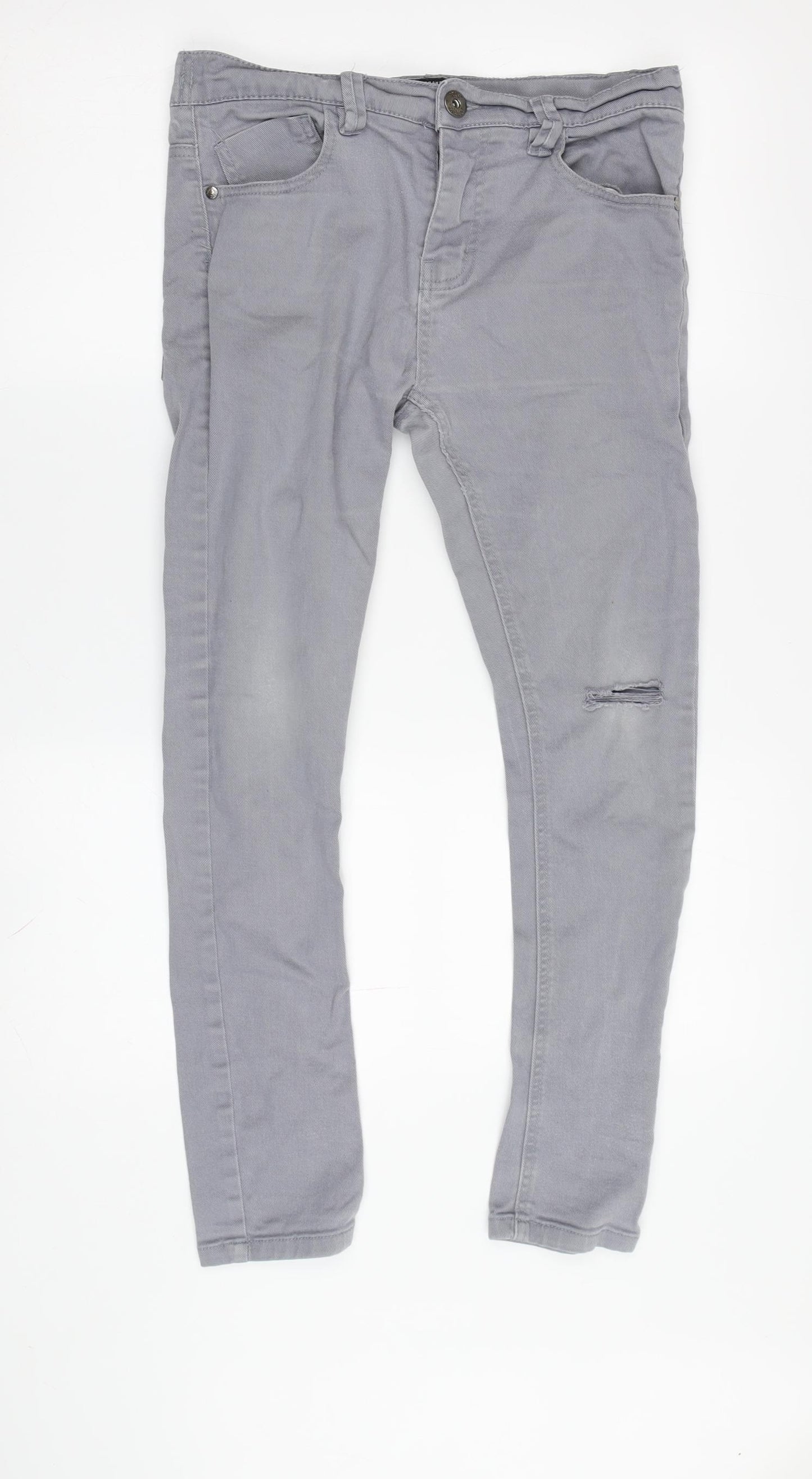 Next Boys Grey Skinny Jeans, Size 12 Years