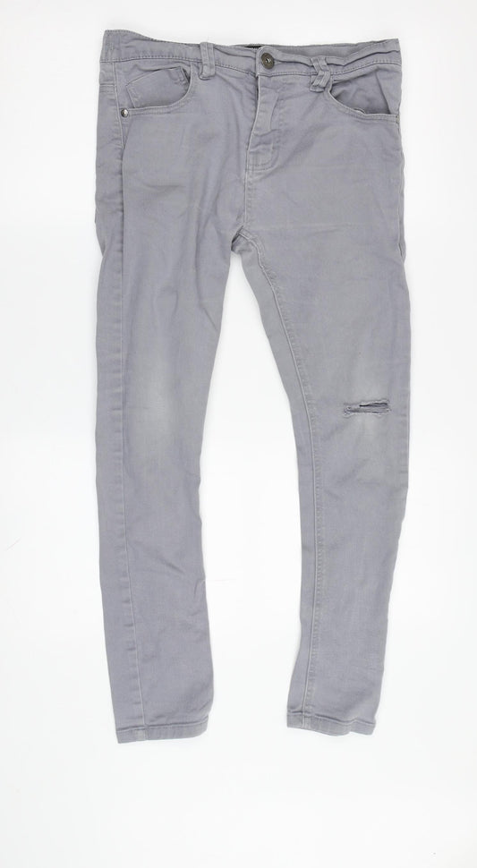 Next Boys Grey Skinny Jeans, Size 12 Years