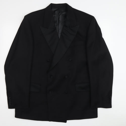 Magee Men's Black Wool Tuxedo Blazer 6-Button Size 42R