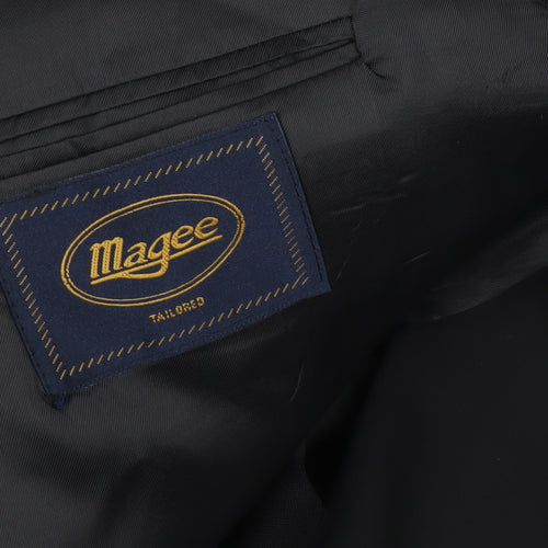 Magee Men's Black Wool Tuxedo Blazer 6-Button Size 42R