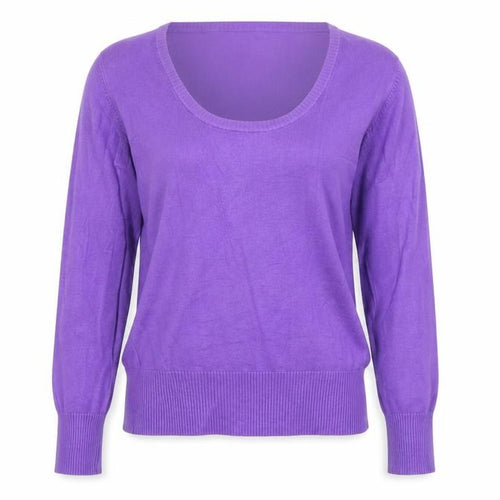 Austin Reed Women’s Purple Scoop Neck Wool Blend Jumper M