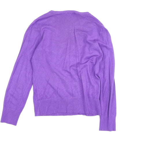 Austin Reed Women’s Purple Scoop Neck Wool Blend Jumper M