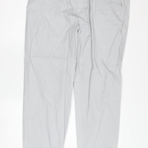 Bench Men's Grey Chino Trousers, Size 32, Casual