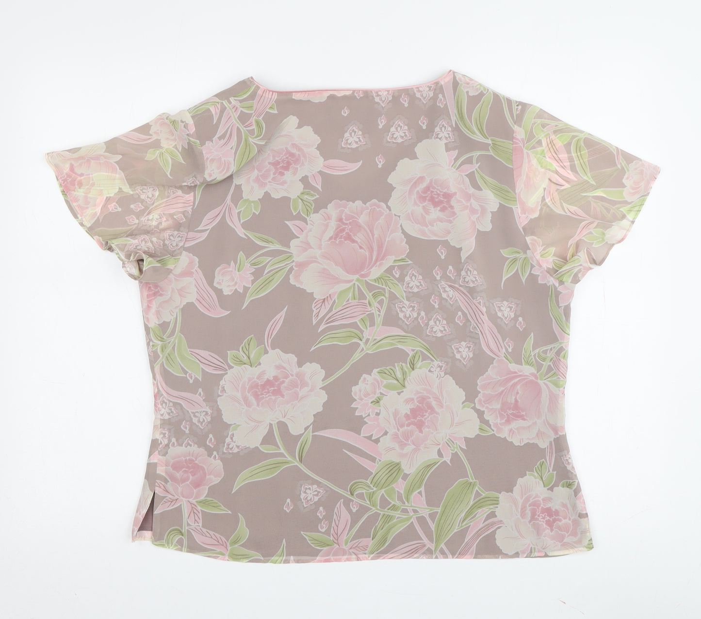 Jacques Vert Women's Floral Blouse, Size 14, Multicoloured