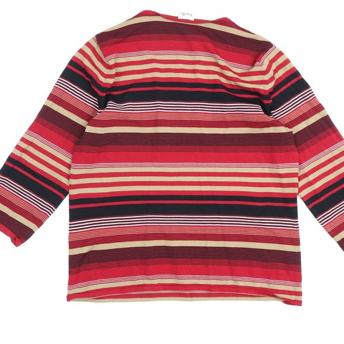 Viyella Women's Multicoloured Striped T-Shirt L