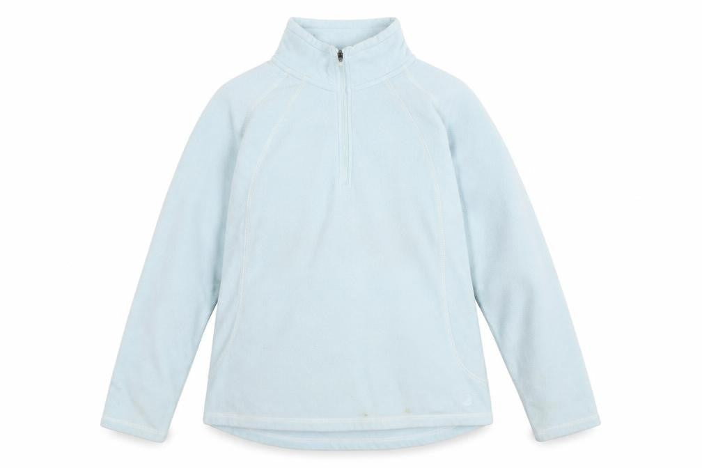 Front view of Peter Storm Women’s Blue Fleece Sweatshirt, size UK 12
