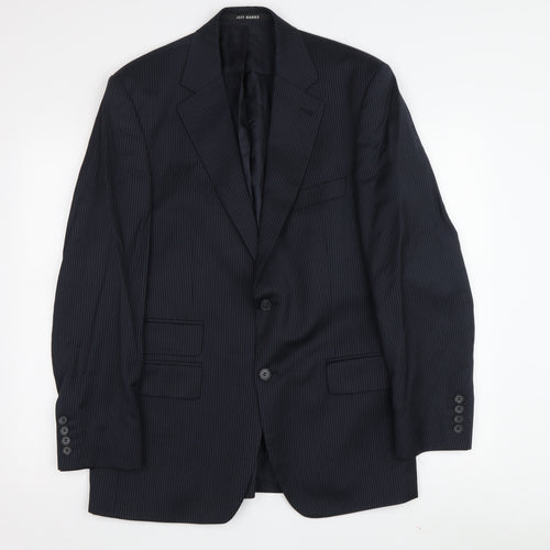 Jeff Banks Men's Black Pinstripe Blazer, Size 38R